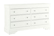 POMPEI METALLIC WHITE DRESSER - Home Furniture And More (Brentwood, MD)