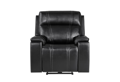 U8880 BLACK LEATHER POWER RECLINER - Home Furniture And More (Brentwood, MD)