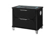 LANDO BLACK NIGHTSTAND WITH SPEAKER AND WIRELESS CHARGING PLATFORM - Home Furniture And More (Brentwood, MD)