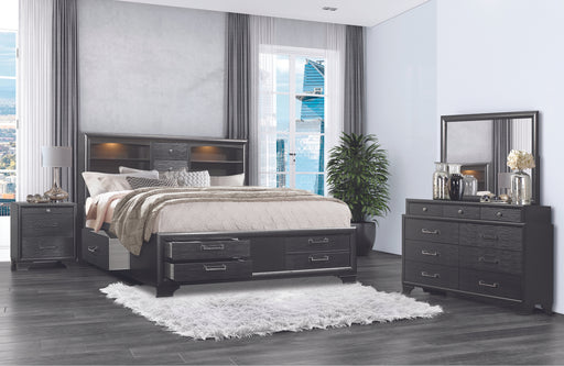 JORDYN GREY KING BED GROUP - Home Furniture And More (Brentwood, MD)