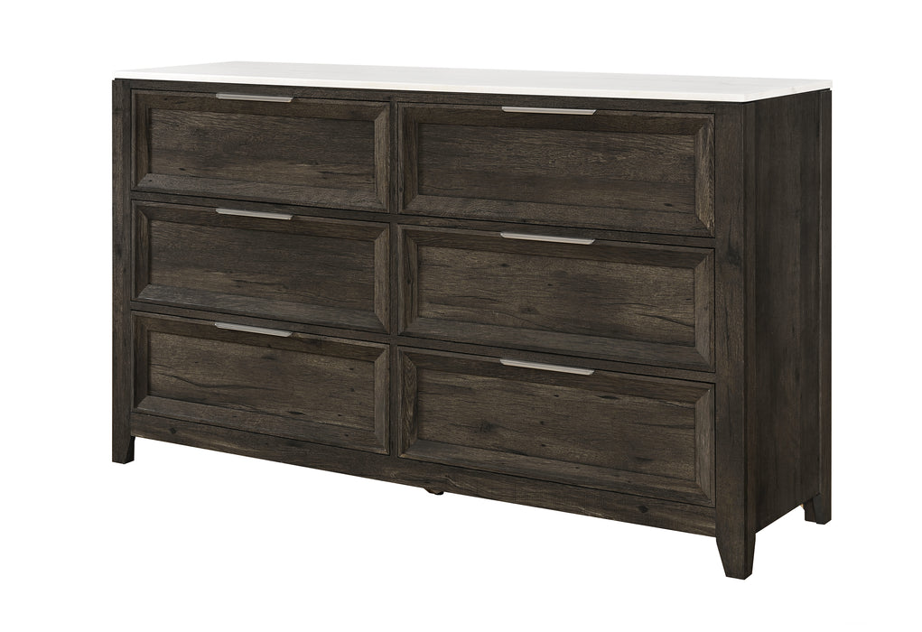 MARIAH DARK BROWN DRESSER - Home Furniture And More (Brentwood, MD)
