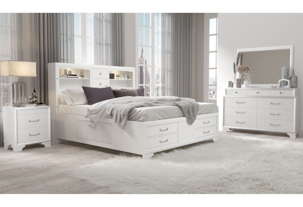 JORDYN WHITE QUEEN BED GROUP - Home Furniture And More (Brentwood, MD)