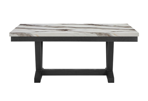 D1319 Blk/Wht Dining Table, 4 D1319 Lt Grey DC & D1319 Lt Grey Bn