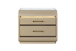 GENESIS GOLD NIGHTSTAND WITH LED - Home Furniture And More (Brentwood, MD)