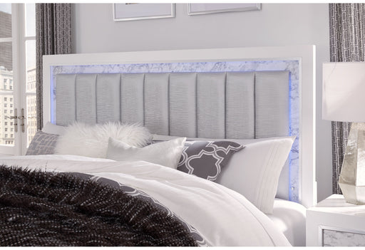 SANTORINI WHITE KING BED GROUP - Home Furniture And More (Brentwood, MD)