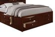 LINDA MERLOT KING BED GROUP - Home Furniture And More (Brentwood, MD)