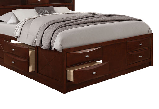 LINDA MERLOT KING BED GROUP - Home Furniture And More (Brentwood, MD)