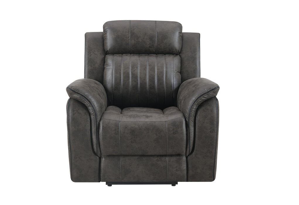 U8517 GREY RECLINING SOFA/CONSOLE RECLINING LOVESEAT/GLIDER RECLINER - Home Furniture And More (Brentwood, MD)