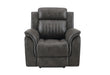 U8517 GREY RECLINING SOFA/CONSOLE RECLINING LOVESEAT/GLIDER RECLINER - Home Furniture And More (Brentwood, MD)