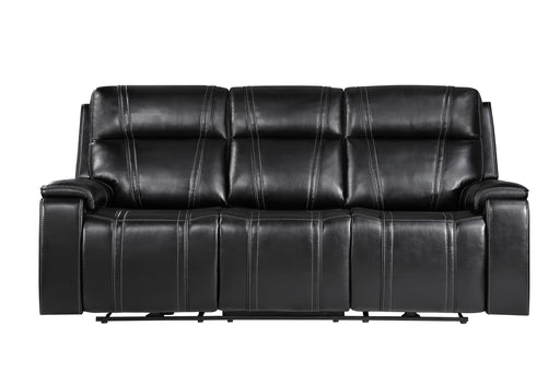U8880 BLACK LEATHER POWER RECLINING SOFA - Home Furniture And More (Brentwood, MD)