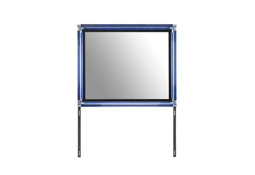 LANDO BLACK MIRROR WITH LED - Home Furniture And More (Brentwood, MD)
