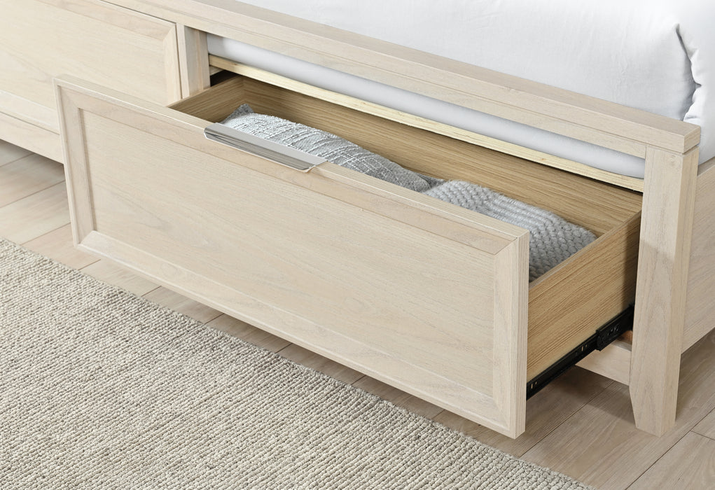 MARIAH BEIGE KING BED GROUP - Home Furniture And More (Brentwood, MD)
