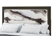 HARMONY BROWN QUEEN BED WITH LED - Home Furniture And More (Brentwood, MD)