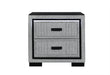 ISABELLA GREY NIGHTSTAND WITH LED - Home Furniture And More (Brentwood, MD)