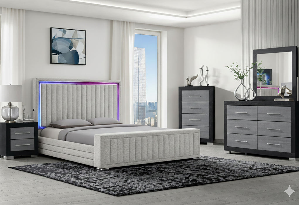 ELIAS/EMMA REGULAR FB NATURAL KING BED GROUP - Home Furniture And More (Brentwood, MD)