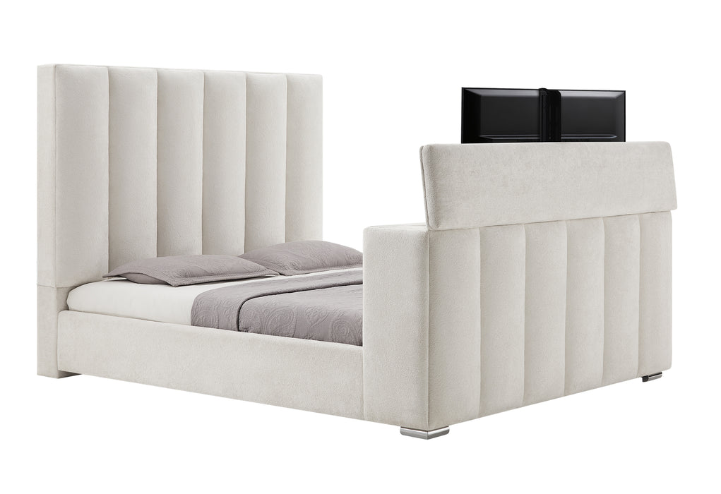 SERENITY/EMMA CREMA QUEEN BED GROUP - Home Furniture And More (Brentwood, MD)