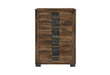 OPTIMUS BROWN/BLACK CHEST - Home Furniture And More (Brentwood, MD)