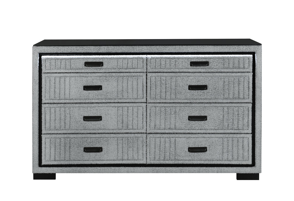 ISABELLA GREY DRESSER WITH LED - Home Furniture And More (Brentwood, MD)