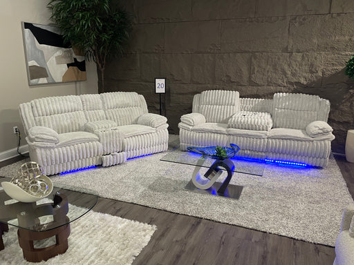 U8686 BLACK PWR REC SOFA W/ LED/PWR CON REC LS W/LED/PWR REC W/LED - Home Furniture And More (Brentwood, MD)