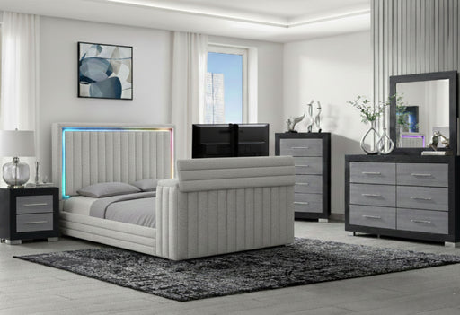 ELIAS/EMMA TV FB BLACK KING BED GROUP - Home Furniture And More (Brentwood, MD)
