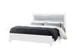 LUCCIA WHITE QUEEN BED WITH LED, DRESSER, MIRROR, NIGHTSTAND - Home Furniture And More (Brentwood, MD)