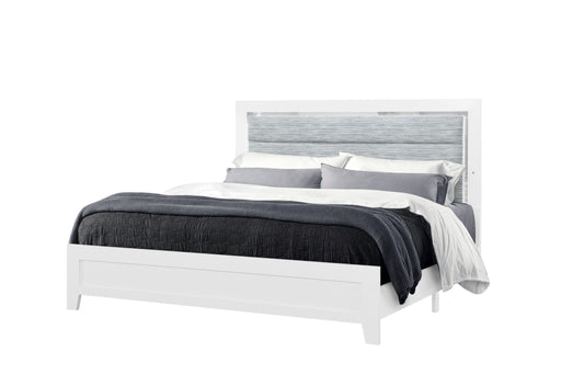 LUCCIA WHITE QUEEN BED WITH LED, DRESSER, MIRROR, NIGHTSTAND - Home Furniture And More (Brentwood, MD)