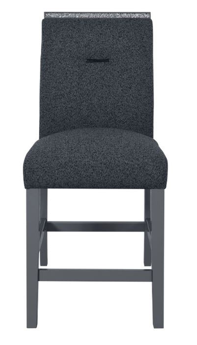 MONACO DARK GREY BAR STOOL KIT OF 2 - Home Furniture And More (Brentwood, MD)