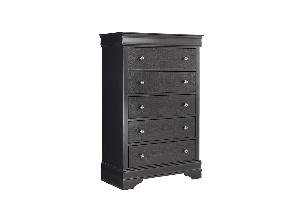 POMPEI METALLIC GREY CHEST - Home Furniture And More (Brentwood, MD)