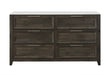 MARIAH DARK BROWN DRESSER - Home Furniture And More (Brentwood, MD)