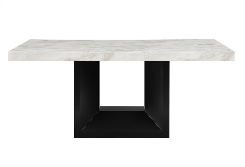 D02 DINING TABLE + 6 D03 BLACK DINING CHAIRS - Home Furniture And More (Brentwood, MD)