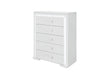 NAOMI SILVER MARBLE CHEST WITH LED - Home Furniture And More (Brentwood, MD)