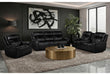 U8880 BLACK LEATHER PWR REC SOFA/PWR CONSOLE REC LOVESEAT/PWR RECLINER - Home Furniture And More (Brentwood, MD)