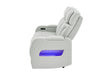 U8611 BLANCHE SILVER PWR REC SOFA WITH PHR AND LED - Home Furniture And More (Brentwood, MD)