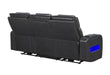 U8611 BLANCHE CHARCOAL POWER RECLINING SOFA WITH PHR AND LED - Home Furniture And More (Brentwood, MD)