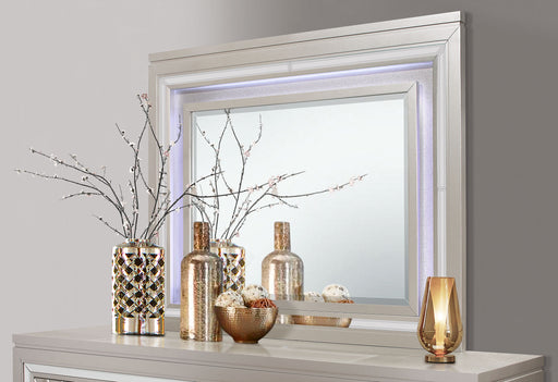 PARIS CHAMPAGNE MIRROR WITH LED - Home Furniture And More (Brentwood, MD)