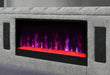 ISABELLA GREY QUEEN BED W/LED, TV LIFT, SPEAKER AND FIREPLACE - Home Furniture And More (Brentwood, MD)