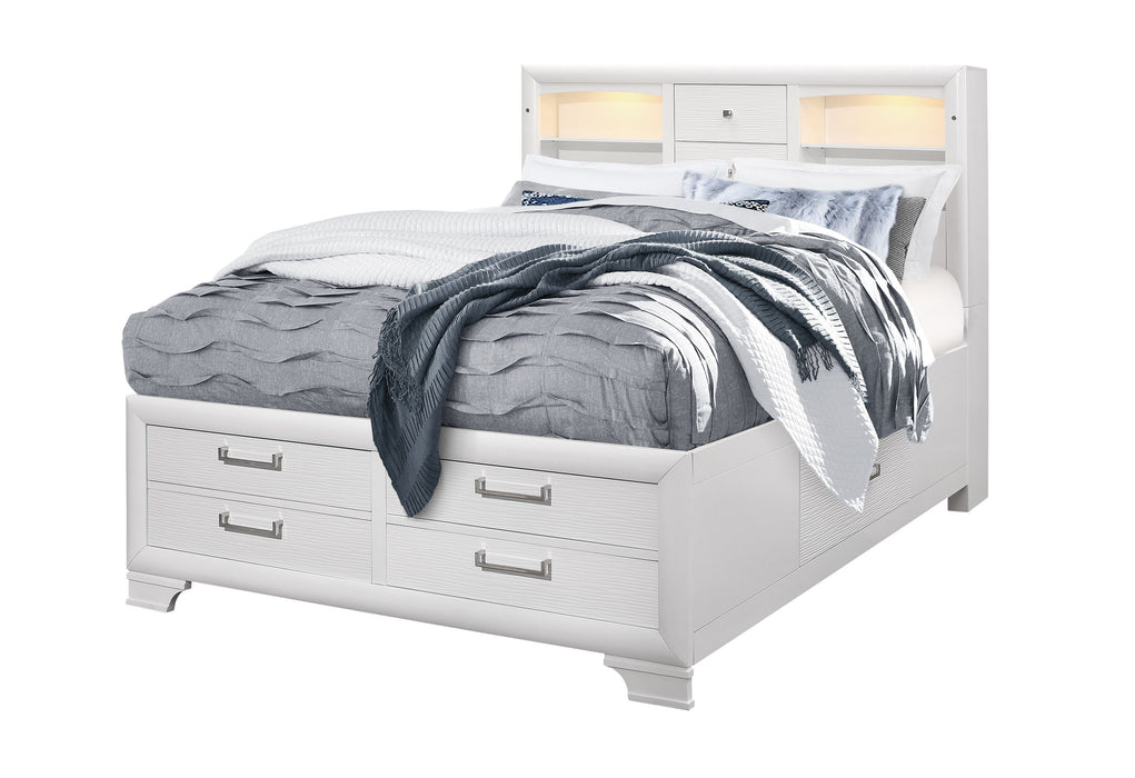 JORDYN WHITE FULL BED GROUP - Home Furniture And More (Brentwood, MD)