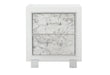 SANTORINI WHITE NIGHTSTAND - Home Furniture And More (Brentwood, MD)