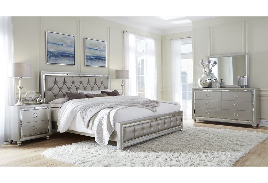 RILEY SILVER QUEEN BED - Home Furniture And More (Brentwood, MD)