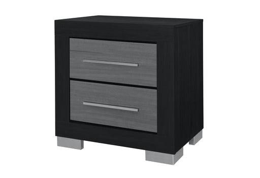 EMMA BLACK/GREY NIGHTSTAND - Home Furniture And More (Brentwood, MD)