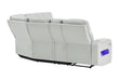 U8611 BLANCHE SILVER SECTIONAL WITH LED - Home Furniture And More (Brentwood, MD)
