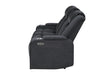 U8000 BLACK PWR REC SOFA W/PHR, DDT, READING LIGHT & LED LIGHT - Home Furniture And More (Brentwood, MD)