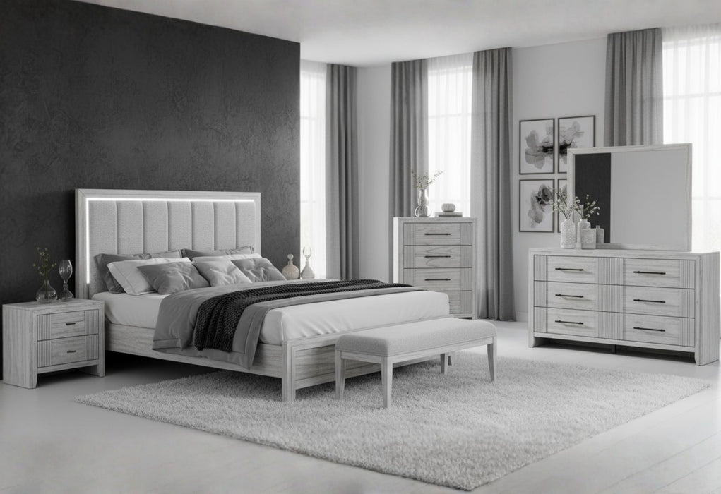 ELSIE GREY MIRROR - Home Furniture And More (Brentwood, MD)