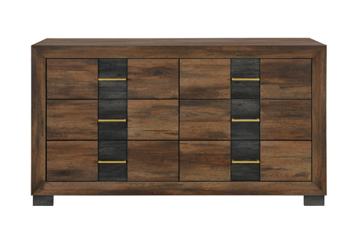 OPTIMUS BROWN/BLACK DRESSER - Home Furniture And More (Brentwood, MD)