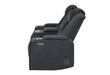 U8000 BLACK PWR CONSOLE REC LOVESEAT W/PHR, LED AND SPEAKER - Home Furniture And More (Brentwood, MD)