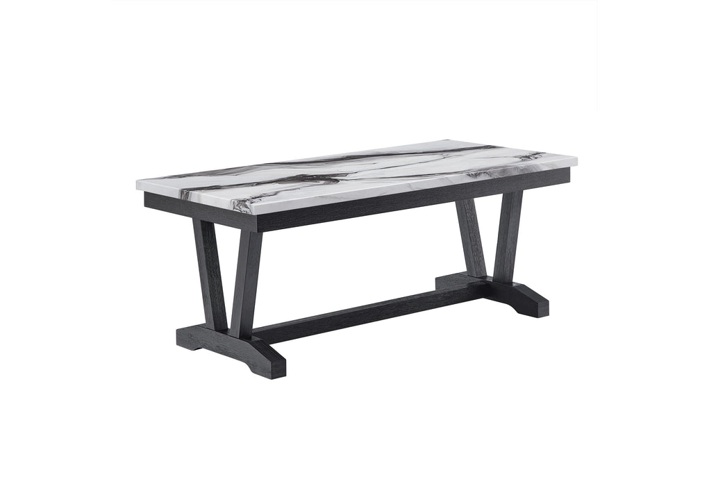 T1319 Blk/Wht Coffee Table