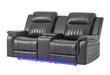 U8879 BLANCHE CHARCOAL PWR CON REC LS W/LED, GLOBAL SS & SUBWOOFER - Home Furniture And More (Brentwood, MD)