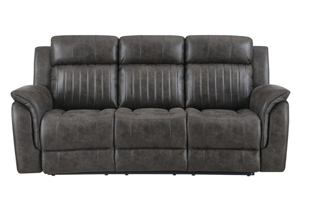 U8517 GREY RECLINING SOFA/CONSOLE RECLINING LOVESEAT/GLIDER RECLINER - Home Furniture And More (Brentwood, MD)