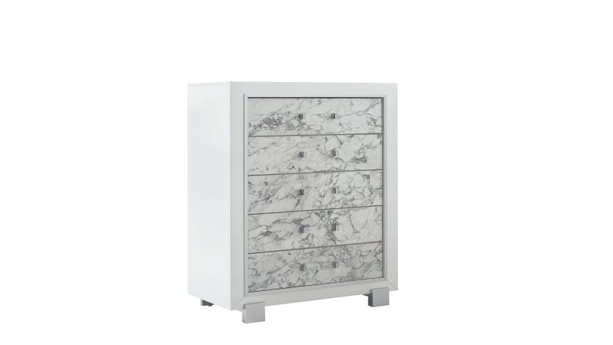 SANTORINI WHITE CHEST - Home Furniture And More (Brentwood, MD)