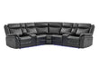 UM02 BLACK SECTIONAL - Home Furniture And More (Brentwood, MD)